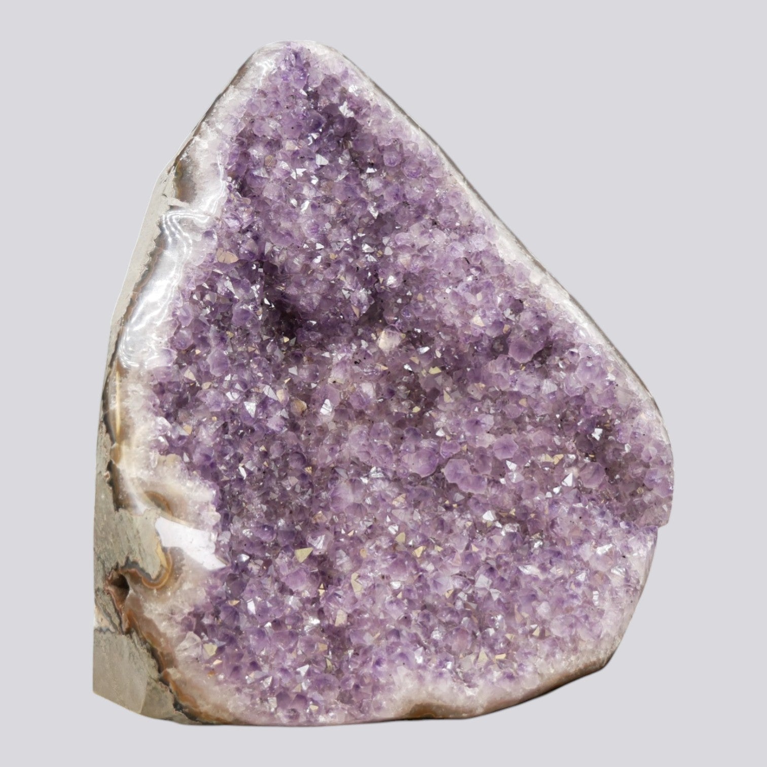 Lavender Amethyst Druzy Geode from Artigas, Uruguay
