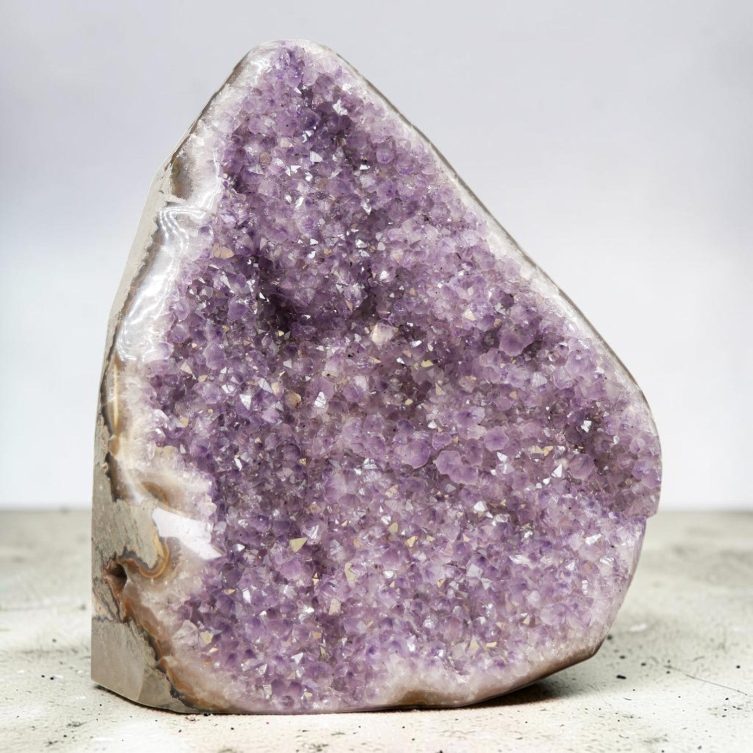 Lavender Amethyst Druzy Geode from Artigas, Uruguay