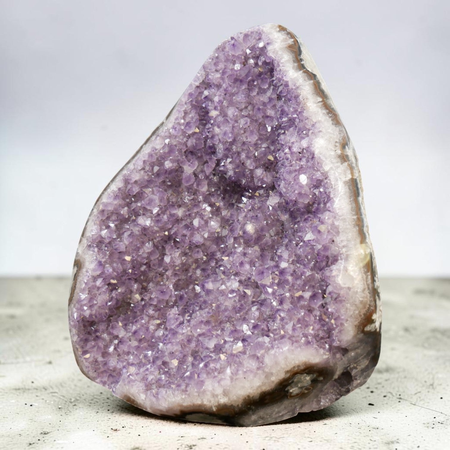 Lavender Amethyst Druzy Geode from Artigas, Uruguay