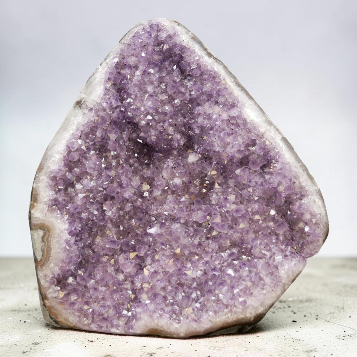 Lavender Amethyst Druzy Geode from Artigas, Uruguay
