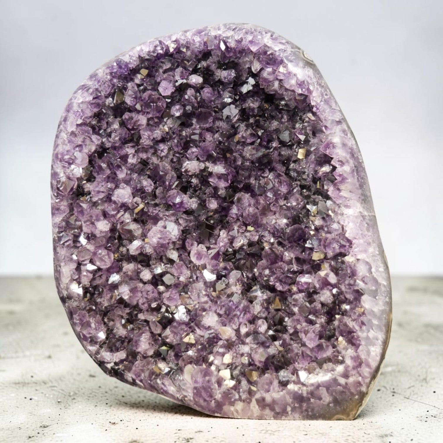 Large Amethyst Crystal Geode – 32.60 lb | Natural Uruguayan Specimen