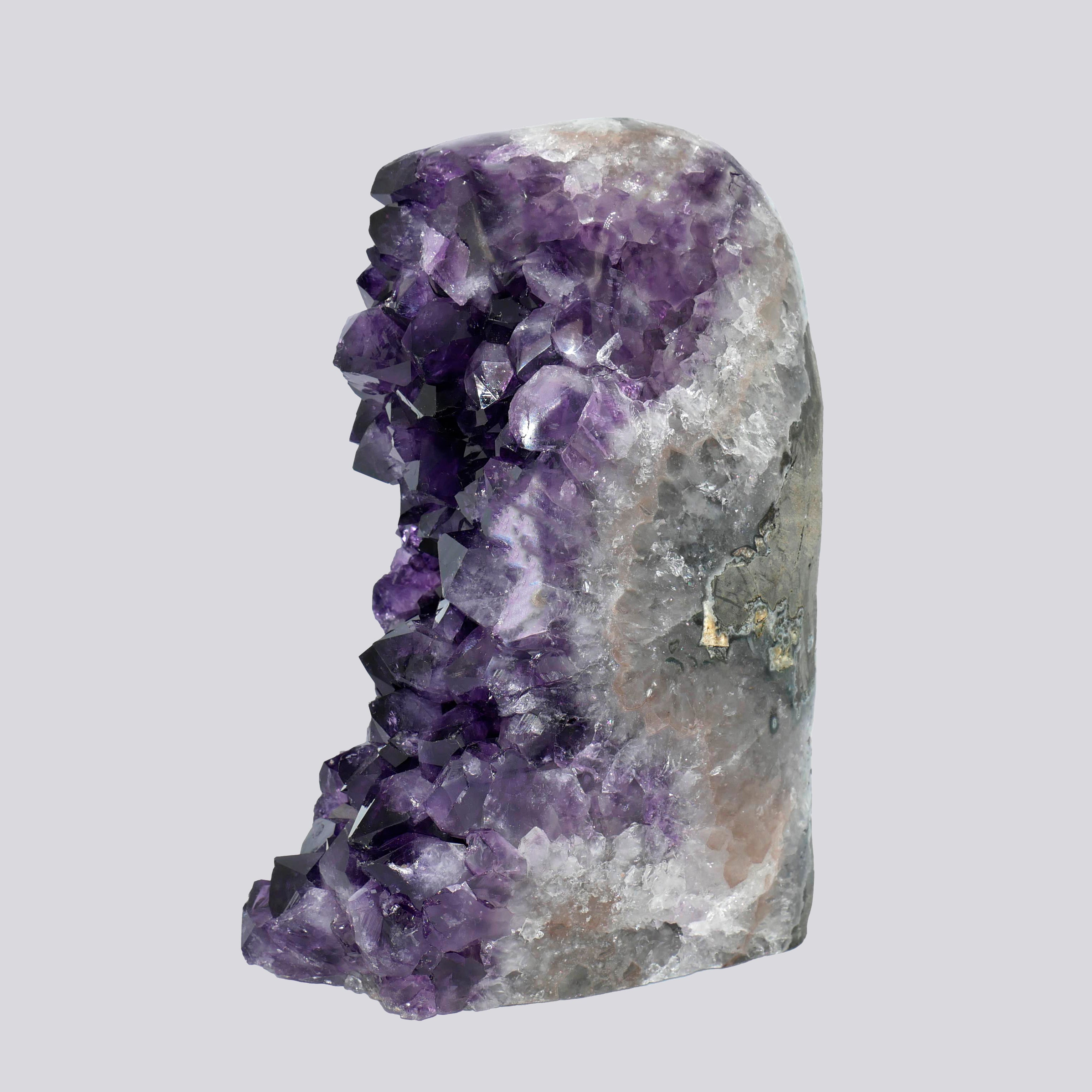 5.98 lbs Natural Deep Purple Crystal Cluster Stone from Uruguay