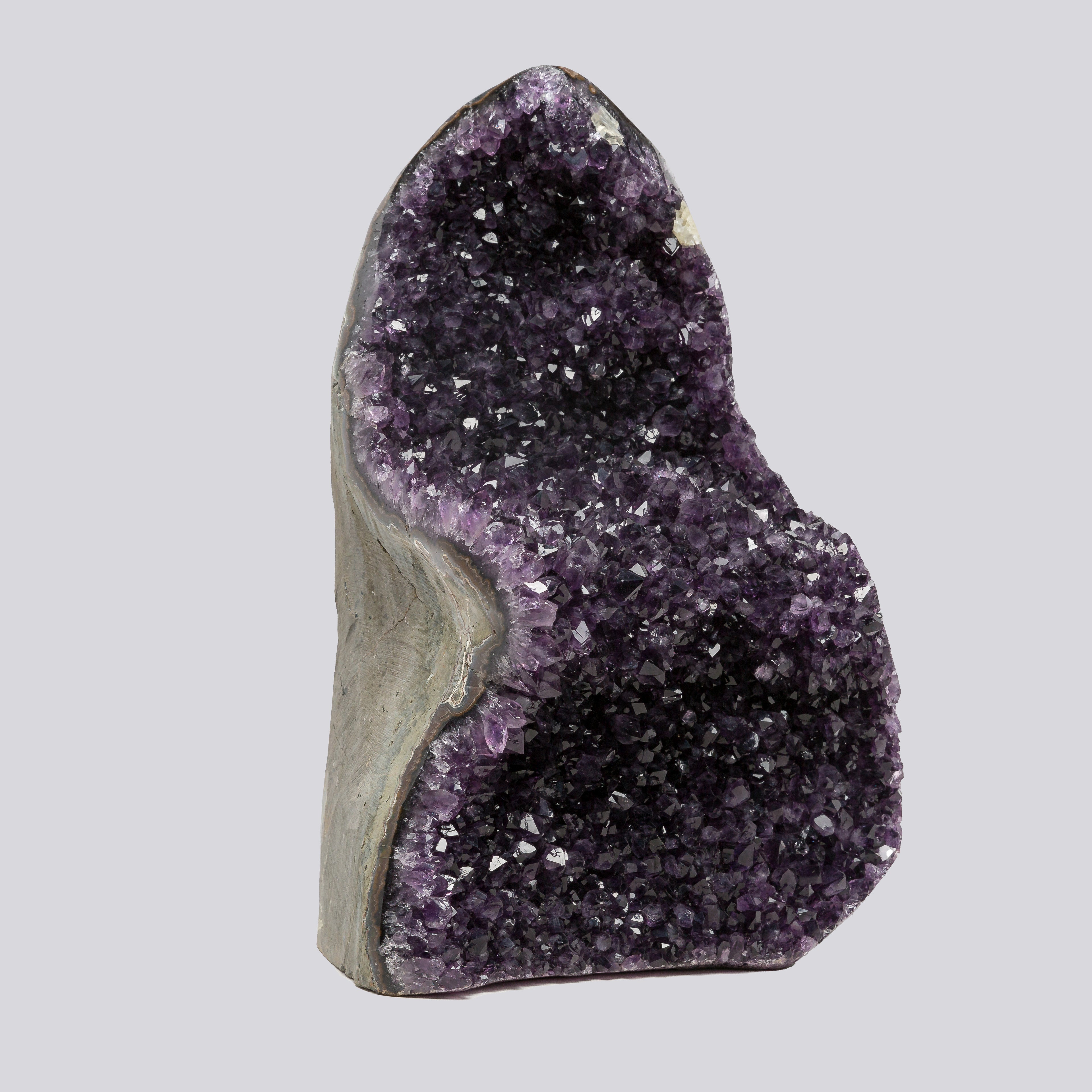 26.09 lb Natural Amethyst Geode - Super Large Crystal Cluster Stone from Uruguay Raw Geode Quartz - Purple Color