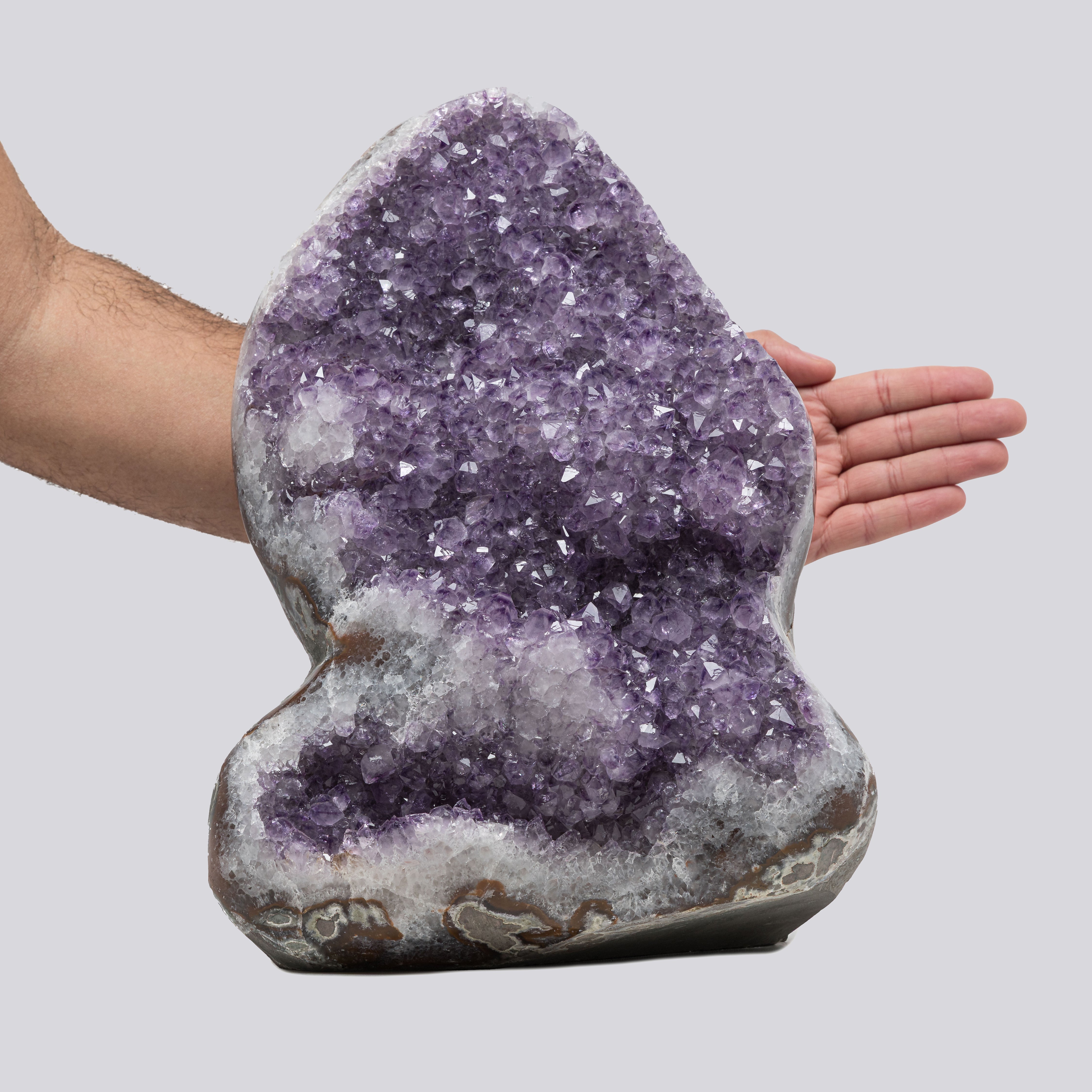 43.2 lb Natural Amethyst Geode - Super Large Crystal Cluster Stone from Uruguay Raw Geode Quartz - Purple Color