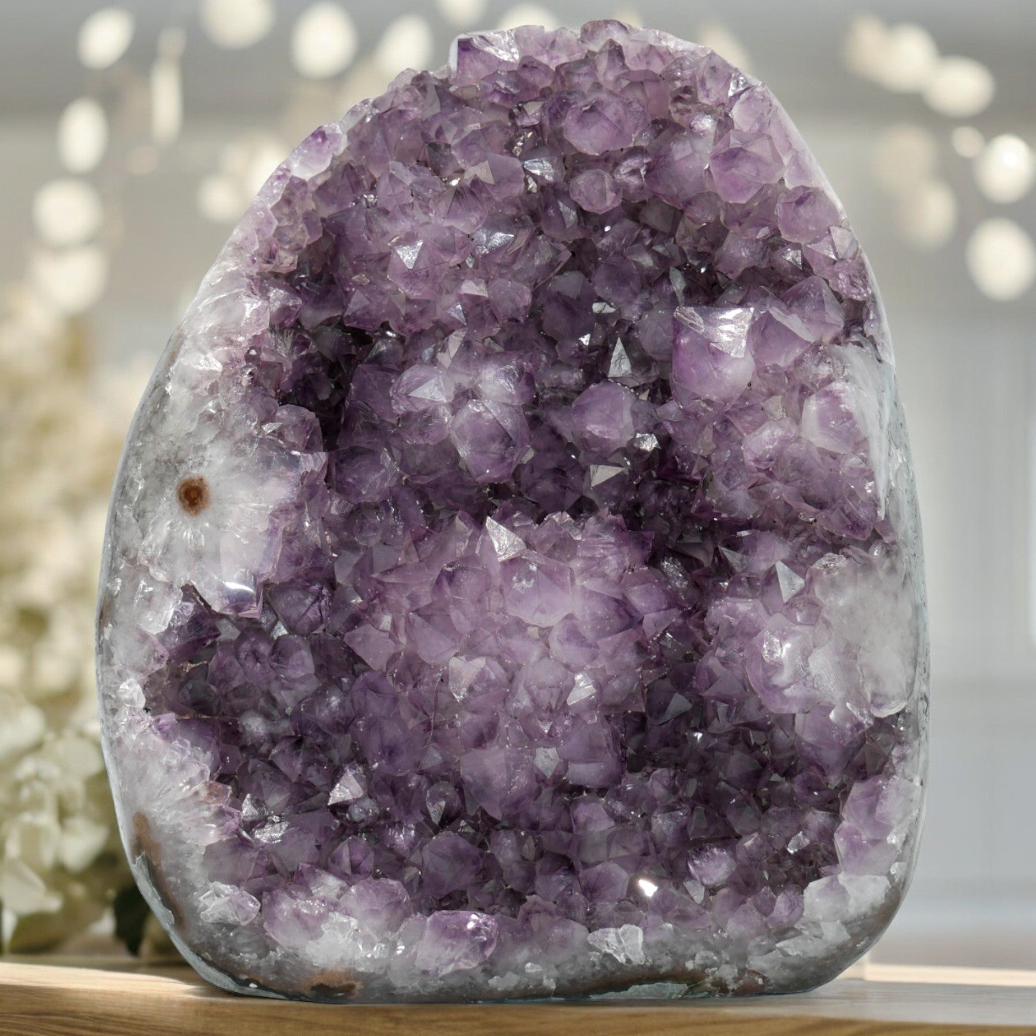 31.47 lbs Unique Collectors Quality Amethyst Geode - Large Natural Deep Purple Crystal Cluster Stone from Uruguay