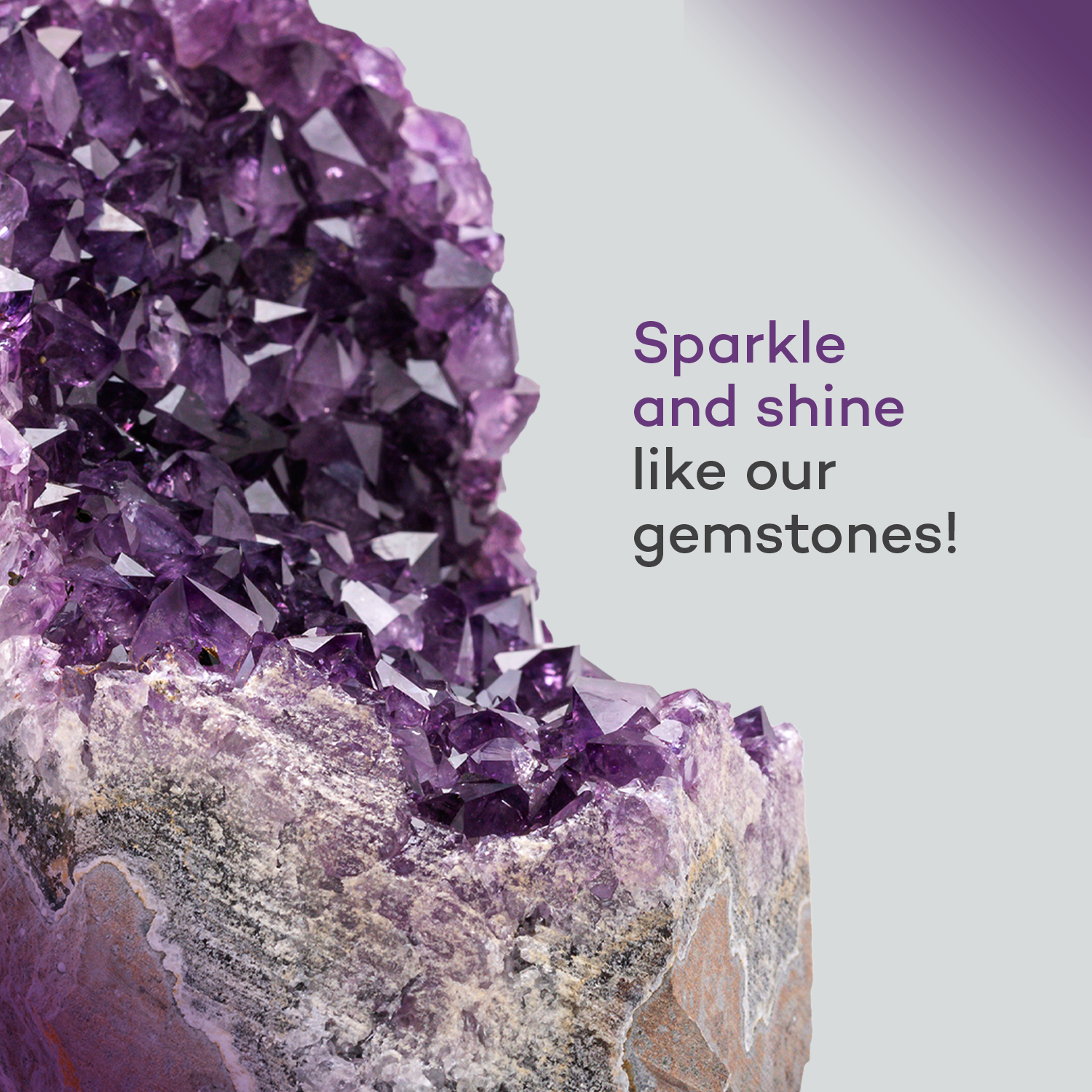 Deep purple Uruguayan amethyst cut-base cluster, AAA quality crystal designed to stand upright for luxury home décor and mindful spaces.