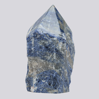 Luxury Extra Large Sodalite Crystal Point – 30.92 lb, 13.5" High, 6" Length, 6 Width – Stunning Natural Gemstone for Unique Home Decor & Memorable Gifting