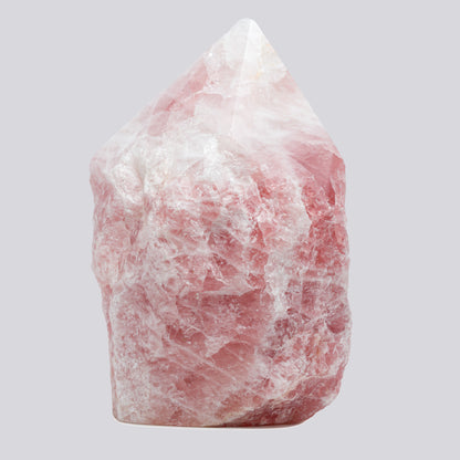 Luxury Extra Large Rose Quartz Crystal Point – 20.64 lb, 10" High, 5" Length, 4" Width – Stunning Natural Gemstone for Unique Home Decor & Memorable Gifting (Copy)