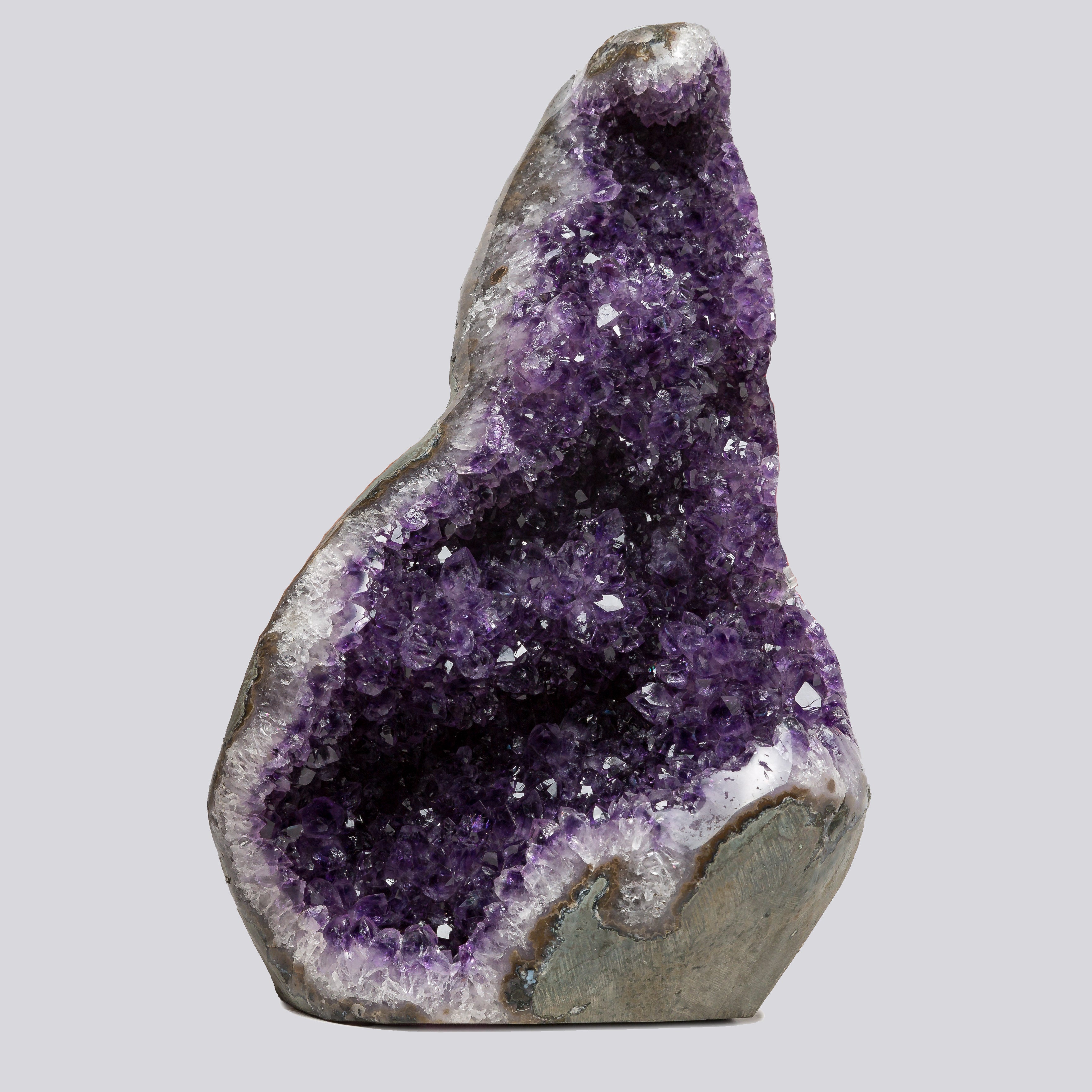 26.11 lb Natural Amethyst Geode - Super Large Crystal Cluster Stone from Uruguay Raw Geode Quartz - Purple Color