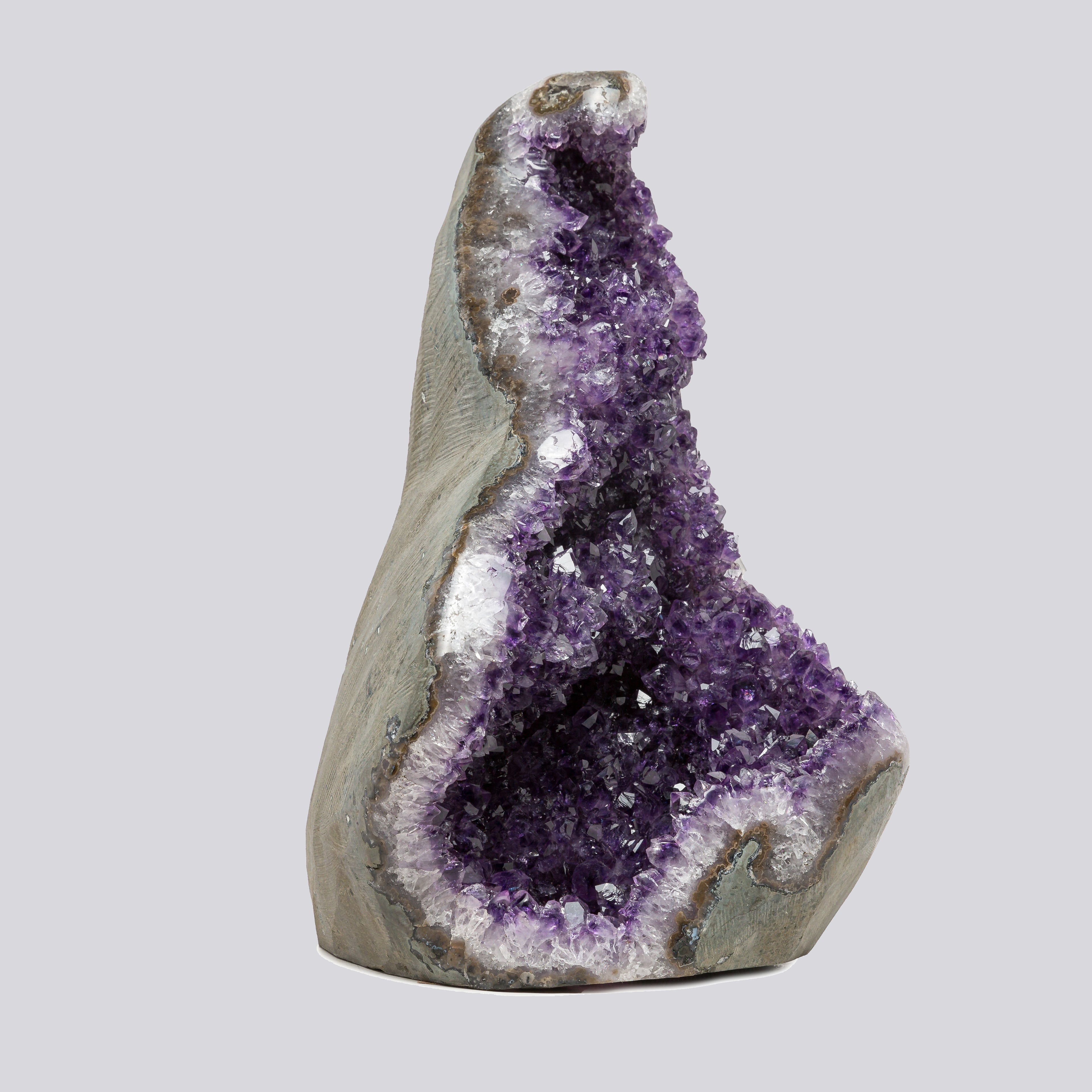 26.11 lb Natural Amethyst Geode - Super Large Crystal Cluster Stone from Uruguay Raw Geode Quartz - Purple Color