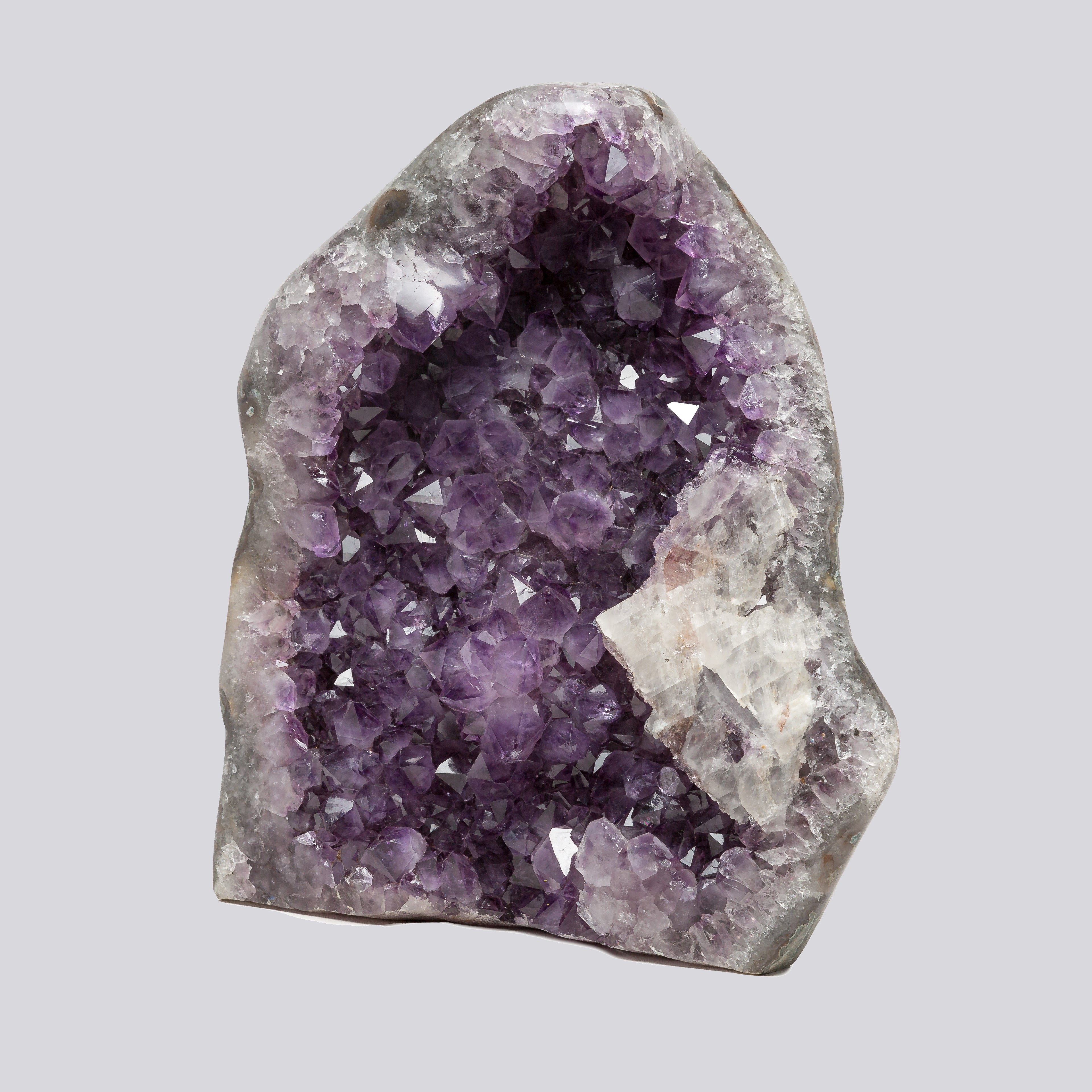 22.06 lb Natural Amethyst Geode - Super Large Crystal Cluster Stone from Uruguay Raw Geode Quartz - Purple Color