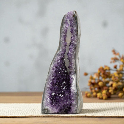 5.21 lbs Large Natural Deep Purple Crystal Cluster Stone from Uruguay