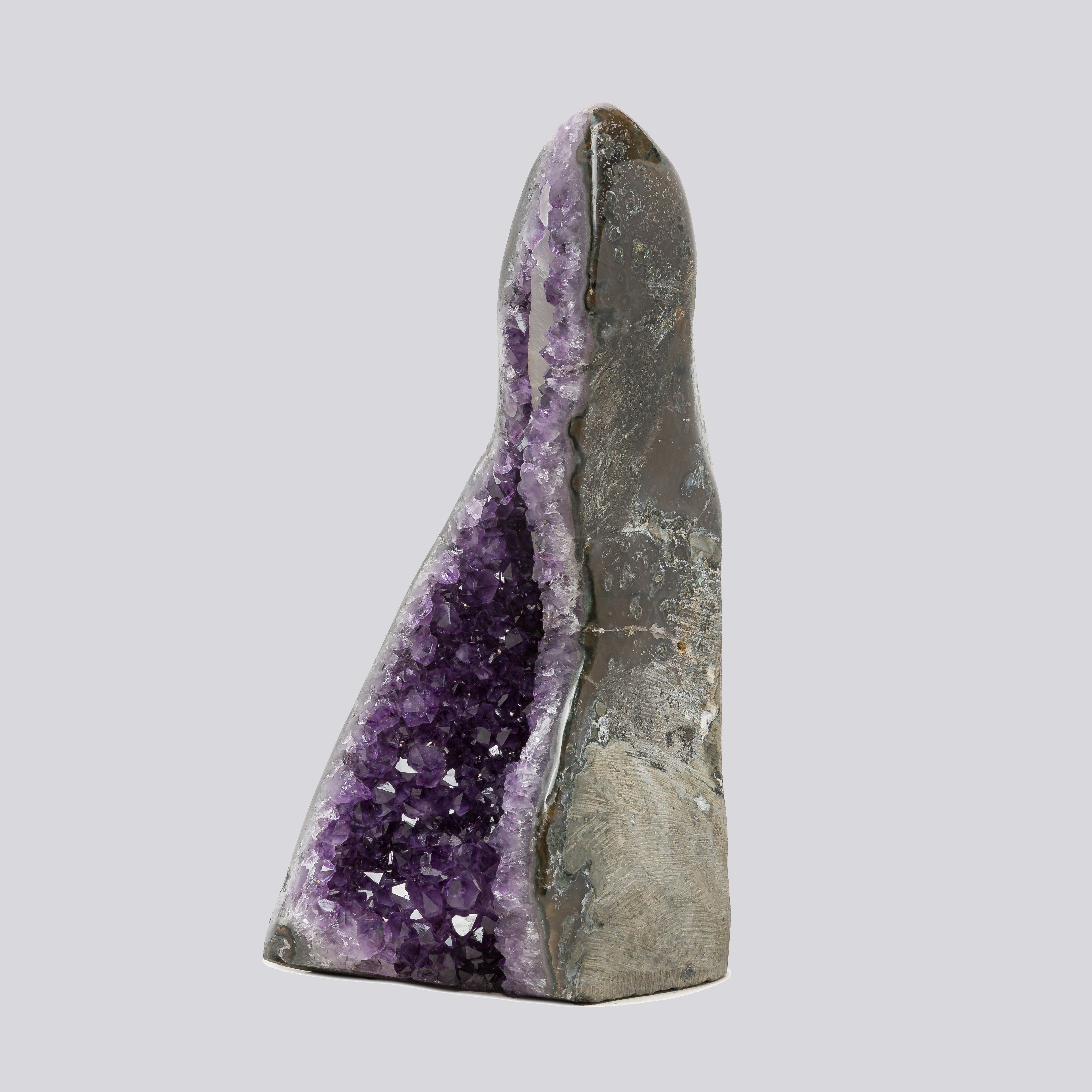 5.21 lbs Large Natural Deep Purple Crystal Cluster Stone from Uruguay