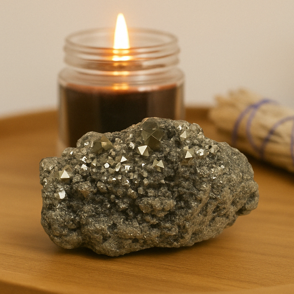 12.31 lb Extra-Large Pyrite – Natural Crystal Cluster with Raw Edges, Golden Metallic Luster– One-of-a-Kind Décor or Collector’s Statement Piece