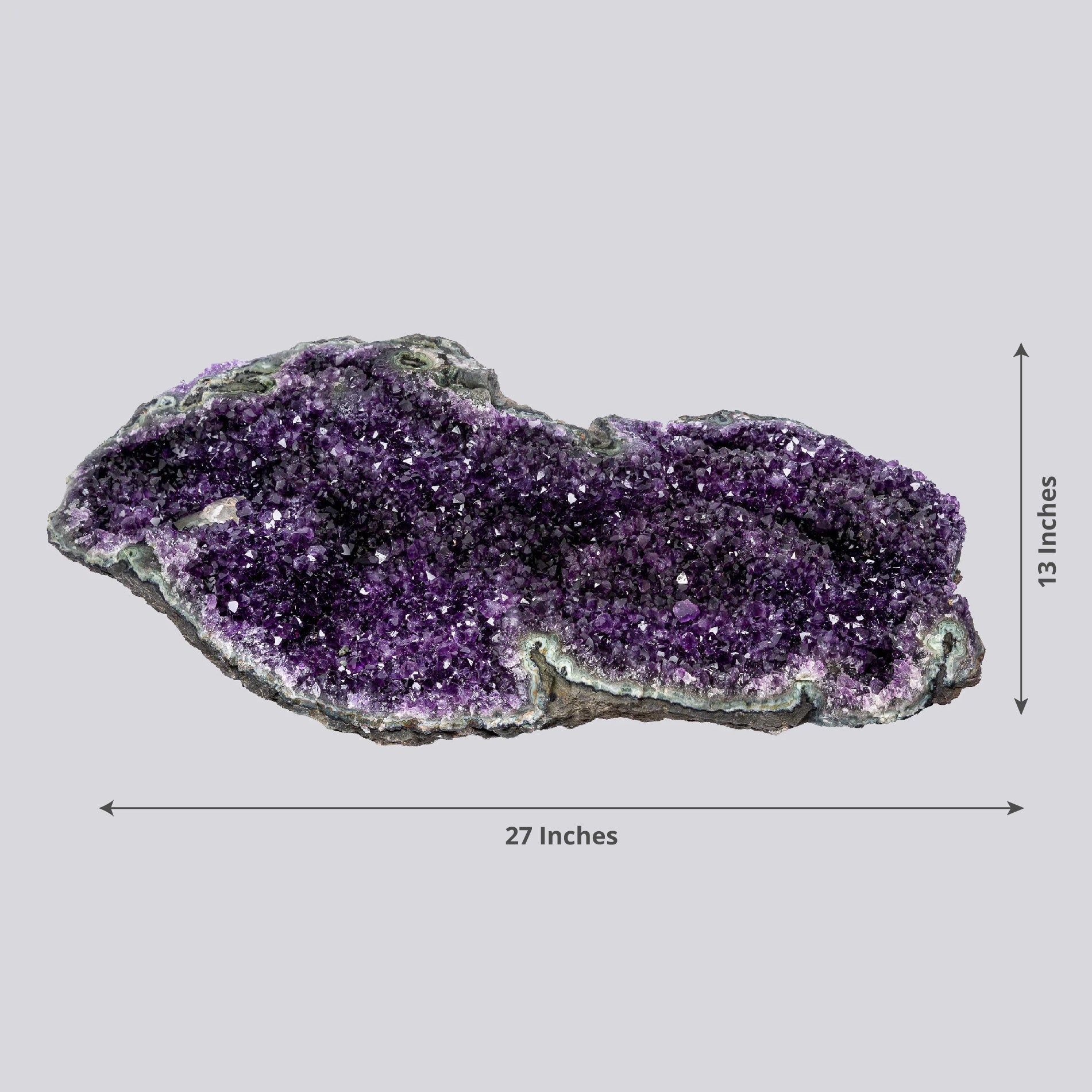 75.35 lbs Unique Collectors Quality Amethyst Geode - Perfect for Wall Mounting or Centerpiece - Large Natural Deep Purple Crystal Cluster Stone from Uruguay