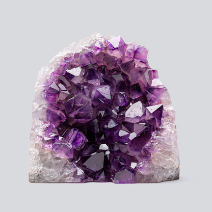 4 lb to 5 lb Deep Purple Natural Amethyst Crystal Clusters (Approximate Height: 4.5" to 9") from Uruguay, Raw Geode Quartz