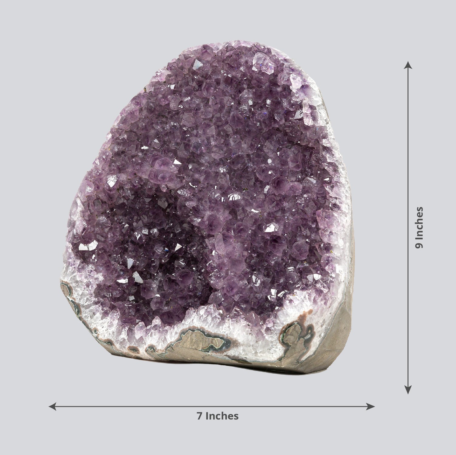 18.49 lbs Unique Collectors Quality Amethyst Geode - Large Natural Deep Purple Crystal Cluster Stone from Uruguay