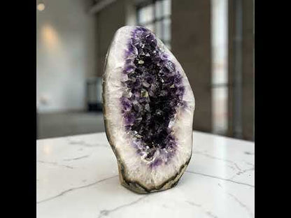 XL Amethyst Crystal Egg — 35.25 lb | Deep Purple | Artigas, Uruguay