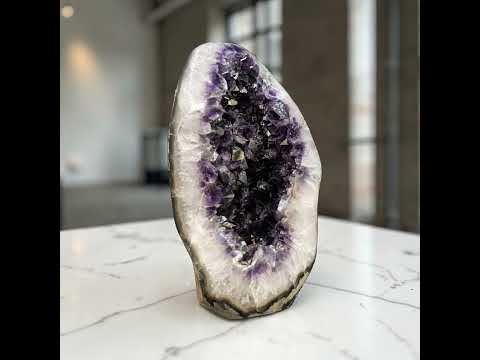 XL Amethyst Crystal Egg — 35.25 lb | Deep Purple | Artigas, Uruguay