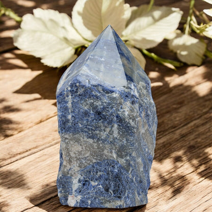 Luxury Extra Large Sodalite Crystal Point – 30.92 lb, 13.5" High, 6" Length, 6 Width – Stunning Natural Gemstone for Unique Home Decor & Memorable Gifting